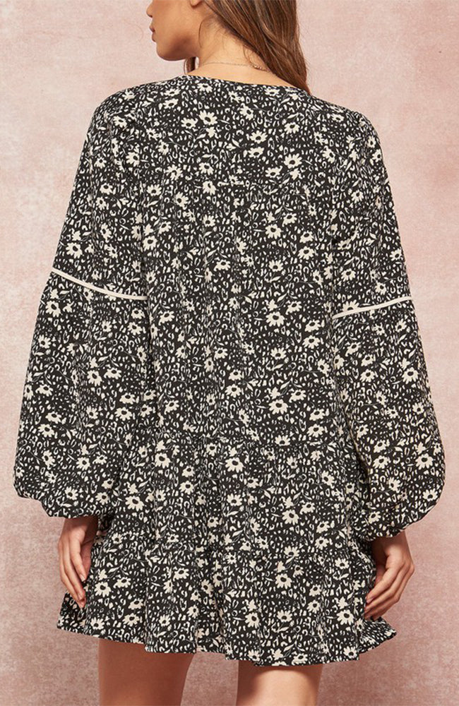 Bohemian Floral Babydoll Dress