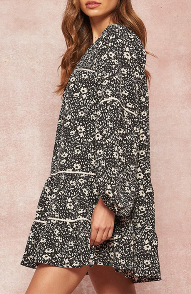 Bohemian Floral Babydoll Dress