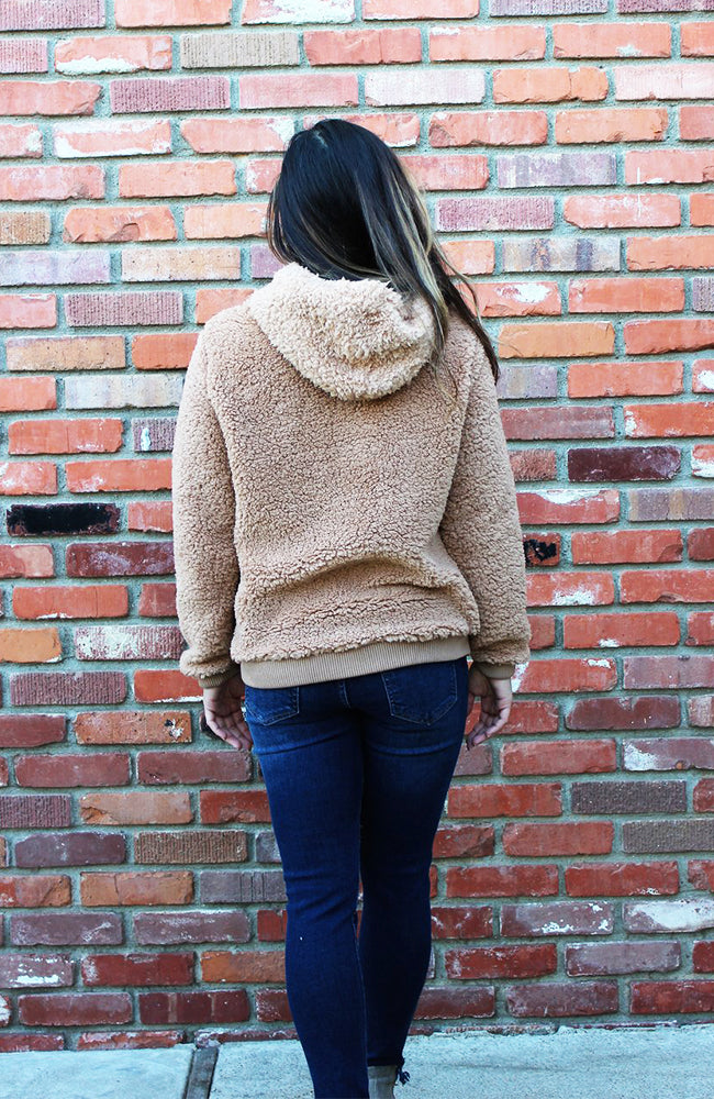 Teddy Bear Sweater in Camel