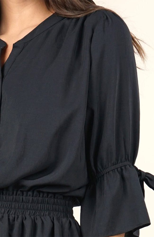 Falling For You Mini Ruffle Dress in Black Legacy Clothing Boutique Falling For You Mini Ruffle Dress in Black Legacy Clothing Boutique