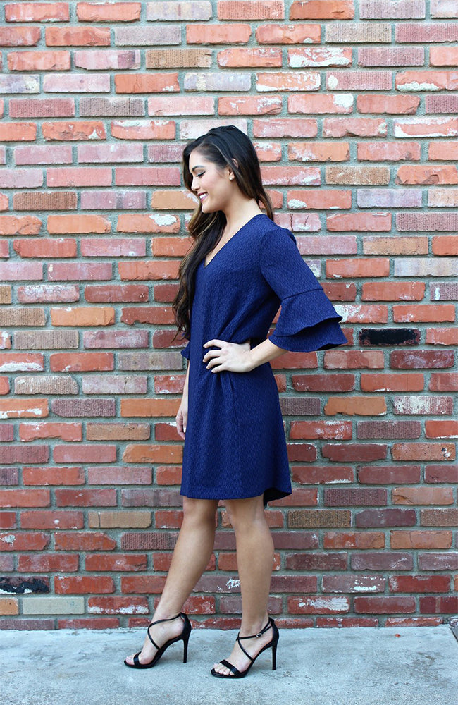 Ruffle Shift Dress