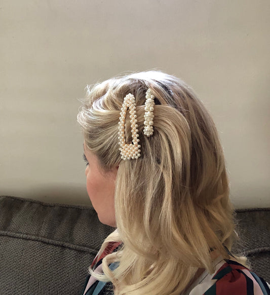 Pearl Barrettes