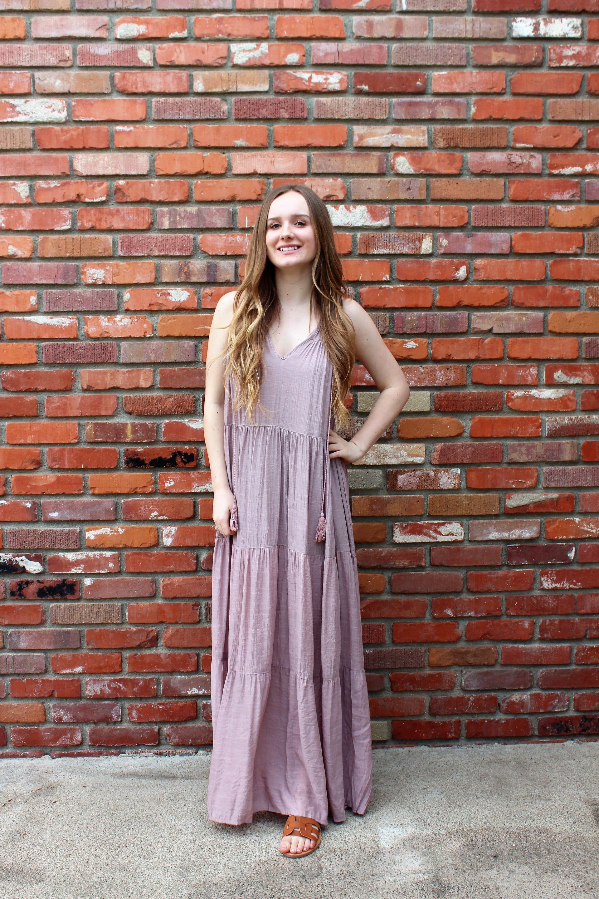 Boho Babe Maxi Dress In Mauve – Legacy Clothing Boutique