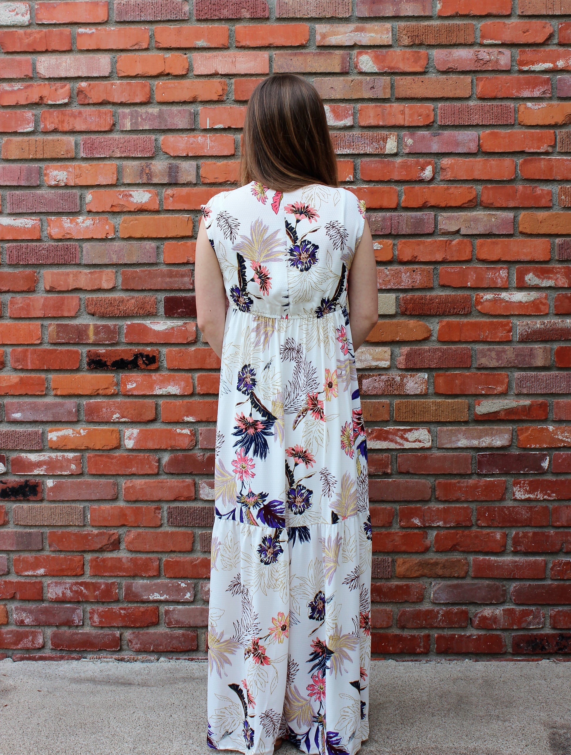 Bird Of Paradise Tropical Floral Print Maxi Dress by Love Stitch